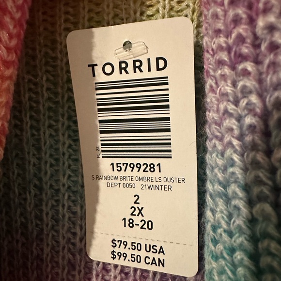 Rainbow duster and scarf - Picture 4 of 4